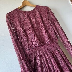 ASOS Mauve Lace Dress Size 10